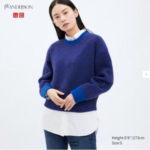 Souffle Yarn Crew Neck Long-Sleeve Sweater JW Anderson & Uniqlo